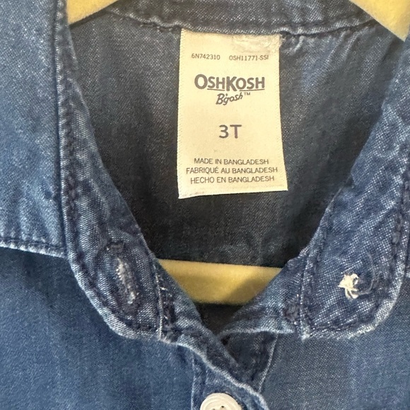 Oshkosh Girls Tutu Denim Dress Navy size 3T - Picture 3 of 5